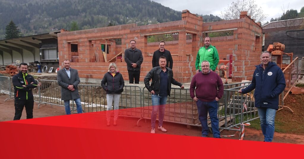 Baustellenbesichtigung bei der WSG Radenthein